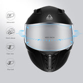 TRIANGLE Full Face Lightweight Motorcycle Helmets Aerodynamic Comfortable Street Bike Helmets DOT Approved for Adults